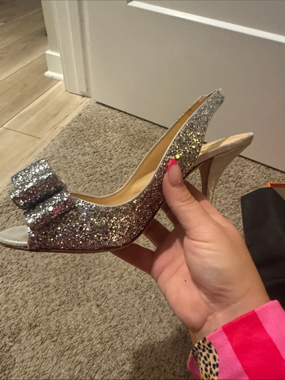 kate spade sparkling silver